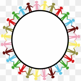 Circle Holding Hands Clip Art At Clker - Circle Of Friends Large, HD Png Download - globe in hand png