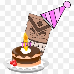 Cake With Candles Gif Png Clipart , Png Download - Birthday Cake Small Cartoon, Transparent Png - cack png