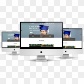 Computer Education Template - Web Site Mockup Free, HD Png Download - computer education png images
