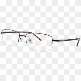 Black Eyeglasses Glasses Frame - Wire Frame Glasses Png, Transparent Png - spectacle png