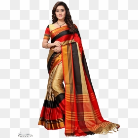 Ethnic Wear Saree For Women, HD Png Download - indian lady png