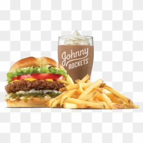 Transparent Burger And Fries Png - Burger And Fries And Milkshake, Png Download - burger png image