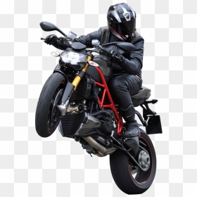 Browse Gallery - Streetfighter - 2015 - Ducati - Rider - Motorbike With Rider Png, Transparent Png - motor bike png