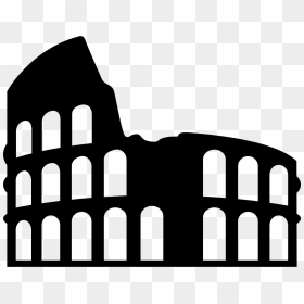 Buildings In Rome - Colosseum Icon Png, Transparent Png - building png hd