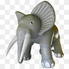 3d Inflatable Elephant - Indian Elephant, HD Png Download - indian monkey png