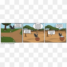 Crow And Pot Story, HD Png Download - water pot png