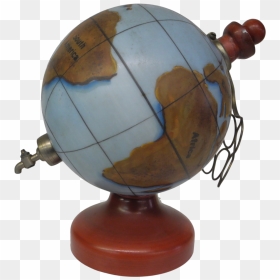 Novelty Globe Form Whiskey Decanter, Unusual Hand-painted - Globe, HD Png Download - globe in hand png