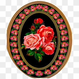 Textile Flower Patch Design - Garden Roses, HD Png Download - guldasta png
