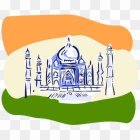 Clip Free Download India Vector Illustrator - Taj Mahal, HD Png Download - taj png