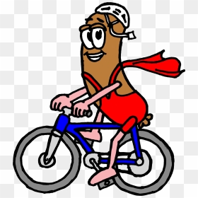 Pitons Clipart Motor Part - Sausage Riding A Bike, HD Png Download - motor bike png