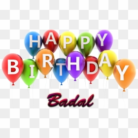 Badal Happy Birthday Balloons Name Png - Happy Birthday Linda Balloons, Transparent Png - badal png