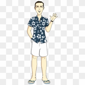 Hawaii Caricature - Illustration, HD Png Download - caricature body png