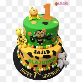 Happy Birthday Cake Sajid, HD Png Download - 1st birthday cakes png
