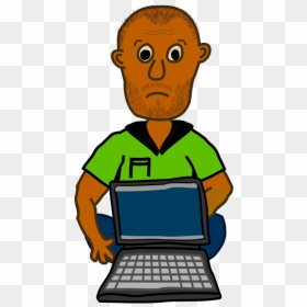 Laptop Man With No Shade - Comic Characters, HD Png Download - man with laptop png