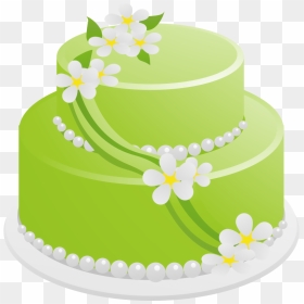 This Cool Clip Art - Green Birthday Cake Clipart, HD Png Download - 1st birthday cakes png