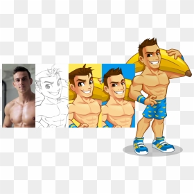 Portfolio - Bodybananas - Bodybananas, HD Png Download - caricature body png