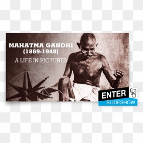 " class="m-figure Img - Mahatma Gandhi With Charkha, HD Png Download - modi ji png