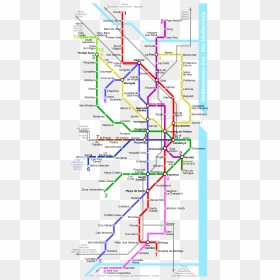 Metro Barcelona Map, HD Png Download - badal png