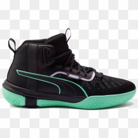 Puma Basketball Shoes Green, HD Png Download - puma shoes png