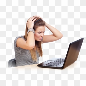 Tucson Computer Repair Service - Someone Who Is Frustrated, HD Png Download - laptop service png