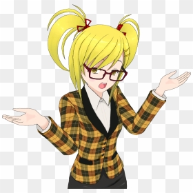 Cartoon Girl Blonde Anime Girl Vector Clipart Image - Blonde Girl Anime Png, Transparent Png - cartoons png images