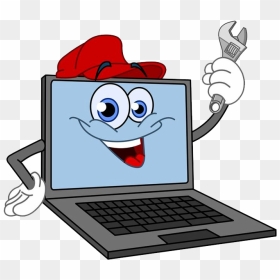 Cartoon Clipart Computer, HD Png Download - laptop service png