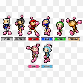 Bomberman Sprite Png - Super Bomberman R Characters, Transparent Png - bomberman png