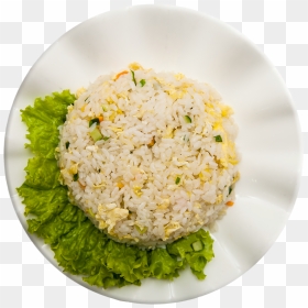 Rice Fried With Vegetables And Egg - Steamed Rice, HD Png Download - egg rice png