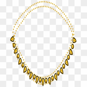 Gold Necklace Png Transparent Picture - Golden Necklace Png Icon, Png Download - gold jewels png