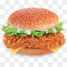 Chicken Zinger Burger Png, Transparent Png - burger png hd