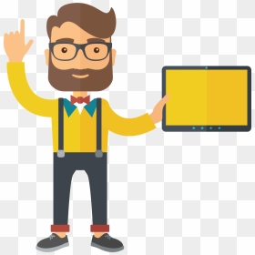 Lawyer Vector Desk - Clipart Man With Laptop Png, Transparent Png - man with laptop png