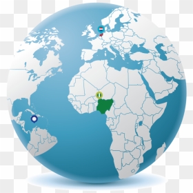 Route Map Brussels Airlines, HD Png Download - globe in hand png