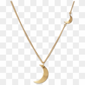 Combination Of Half Moon Necklace And Half Moon Pendant"  - Moon Necklace With Transparent Background, HD Png Download - gold jewels png