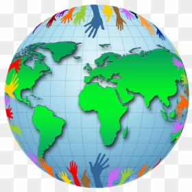 Banner Globe Png, Transparent Png - globe in hand png