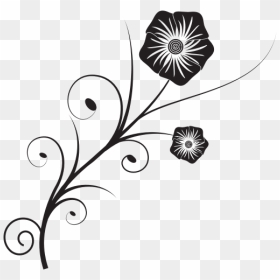 Flower, HD Png Download - white flower swirl vector png