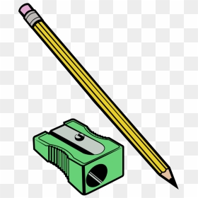 Pencil And Sharpener Colour - Drawing Pencil And Paper, HD Png Download - sharpener png