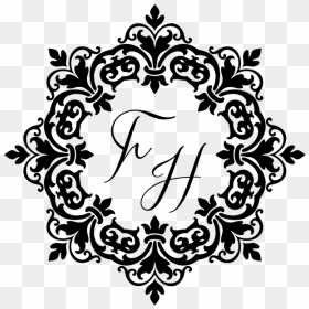 Simple Flower Stencil Designs, HD Png Download - wedding name design png