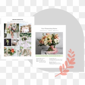 Bloomsby Wedding Floral Management Software Inspiration - Bouquet, HD Png Download - wedding name design png