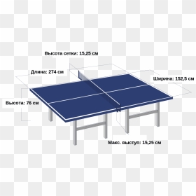 Table Tennis Table Details, HD Png Download - table tennis png