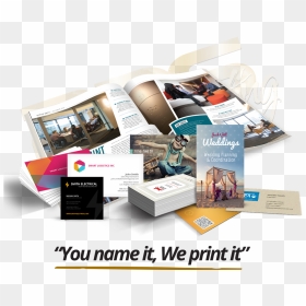 Business Cards Brochure Printing, HD Png Download - wedding name design png