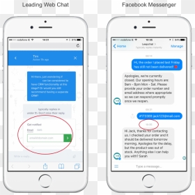 A Leading Web Chat Interface Set Aside The Messenger - Iphone, HD Png Download - live chat png