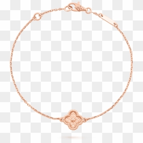 Sweet Alhambra Bracelet, - Gold Chanel Logo Necklace, HD Png Download - gold bracelet png