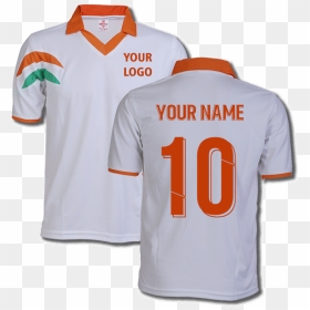 Indian Cricket Jersey Design Front Back - Indian Cricket Dress Orange, HD Png Download - indian cricket logo png