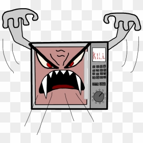 Oven Clipart Microwave Food - Cartoon, HD Png Download - micro oven png