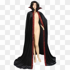 Black And Red Dracula Cape, HD Png Download - black cape png
