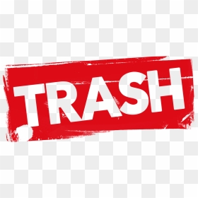 Grunge Trash Label Psd - Graphic Design, HD Png Download - trash.png