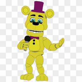 Fred Bear Five Nights At Freddy's, HD Png Download - fnaf world png