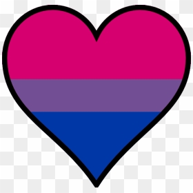 Heart Bisexual Pride - Bisexual Heart Flag Png, Transparent Png - pride png