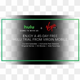 Offer Code For Hulu - Virgin, HD Png Download - hulu png