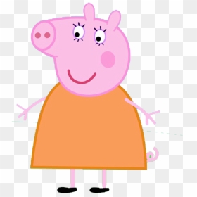 Mummy Peppa Pig Character, HD Png Download - peppa pig characters png